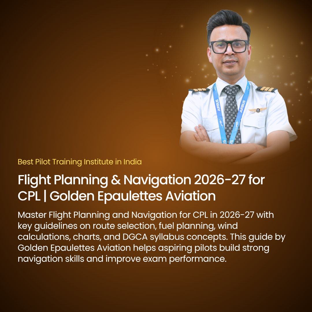 Flight Planning & Navigation 2026-27 for CPL | Golden Epaulettes Aviation